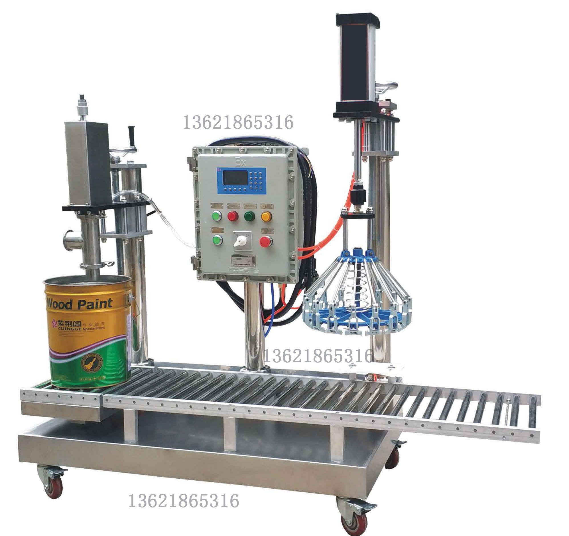 化工灌裝機,200L灌裝機,涂料油漆灌裝機,潤滑油灌裝機