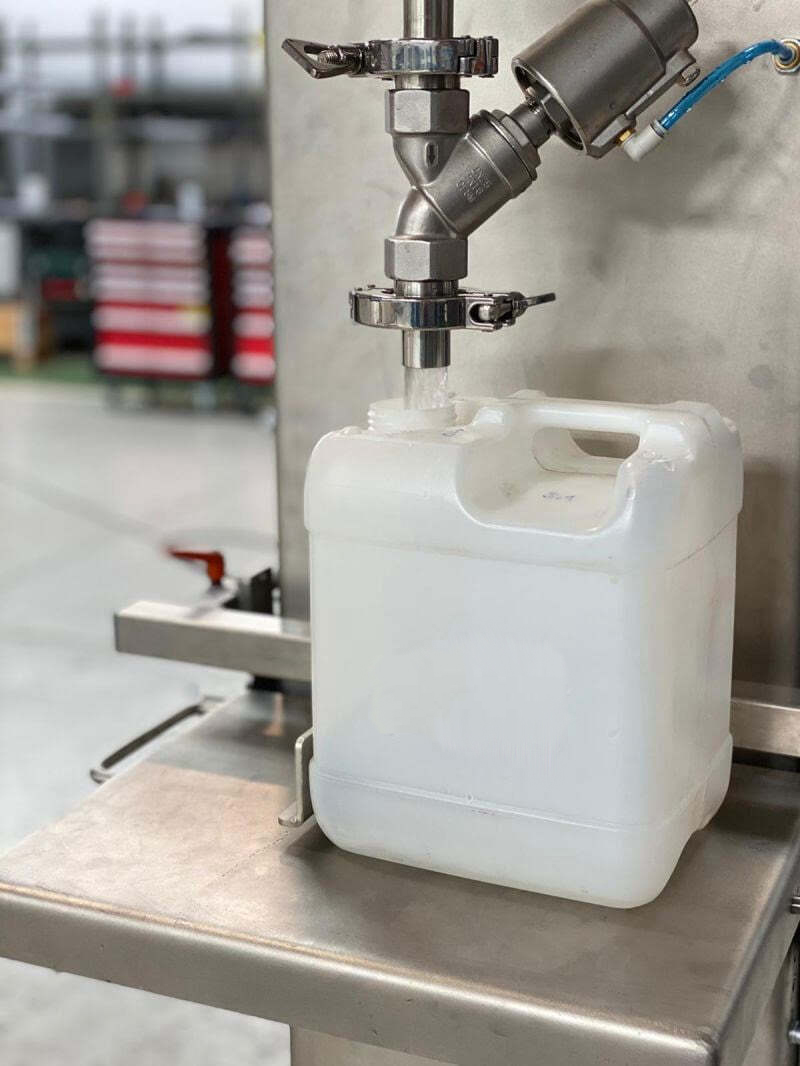 Semi-auto bottle filler

