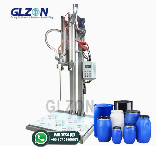 Automatic Mouth-Seeking Tray Filling Machine for Filling 180L Ink Solvent/Water-Based Color Paste Mouth-Seeking Tray Filling Machine