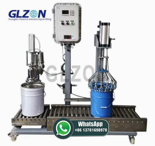 1-30L Automatic Capping Unsaturated Resin Filling Machine Resin Filling Machine