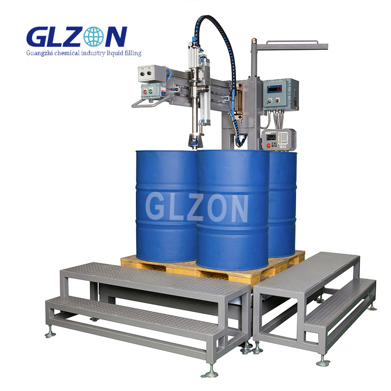 Semi Automatic 1000L IBC Motor Oil Weighing Filling Machine IBC Motor Oil Filling Machine