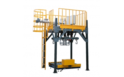 Up weighing bulk bag powder packing machine with conveyor