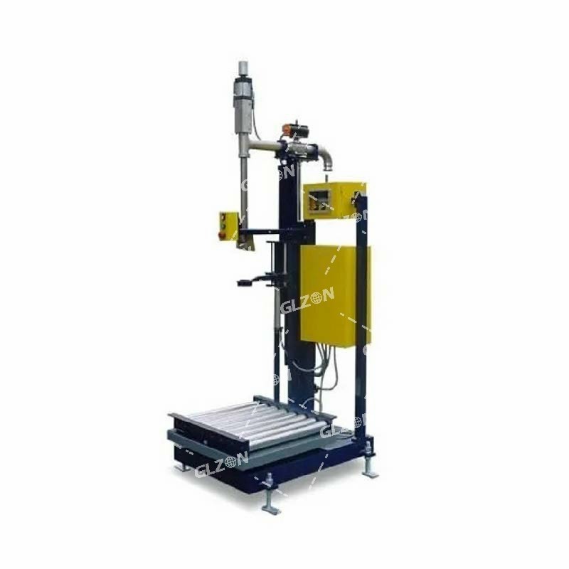 25L自動夾蓋灌裝機(jī),真石漆灌裝機(jī)