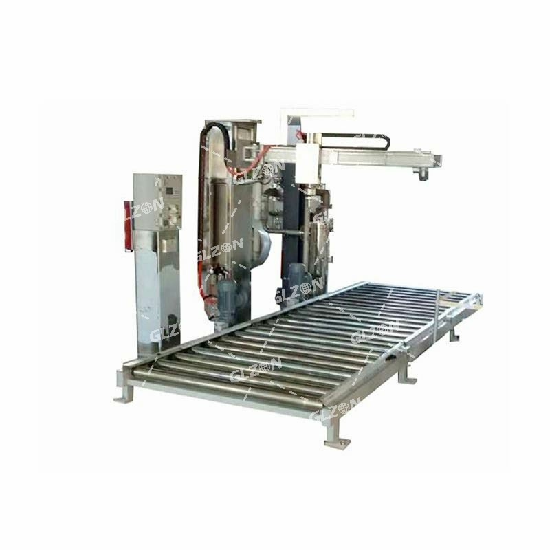 泡沫膠裝桶機(jī),1000L-IBC噸桶潛入式自動(dòng)裝桶機(jī)