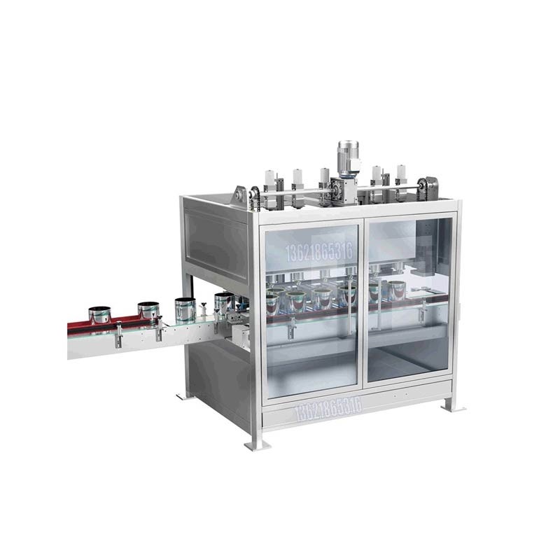 ?廠家定制1-10Kg多頭直線式全自動糖漿 蜂蜜 灌裝 旋蓋生產線