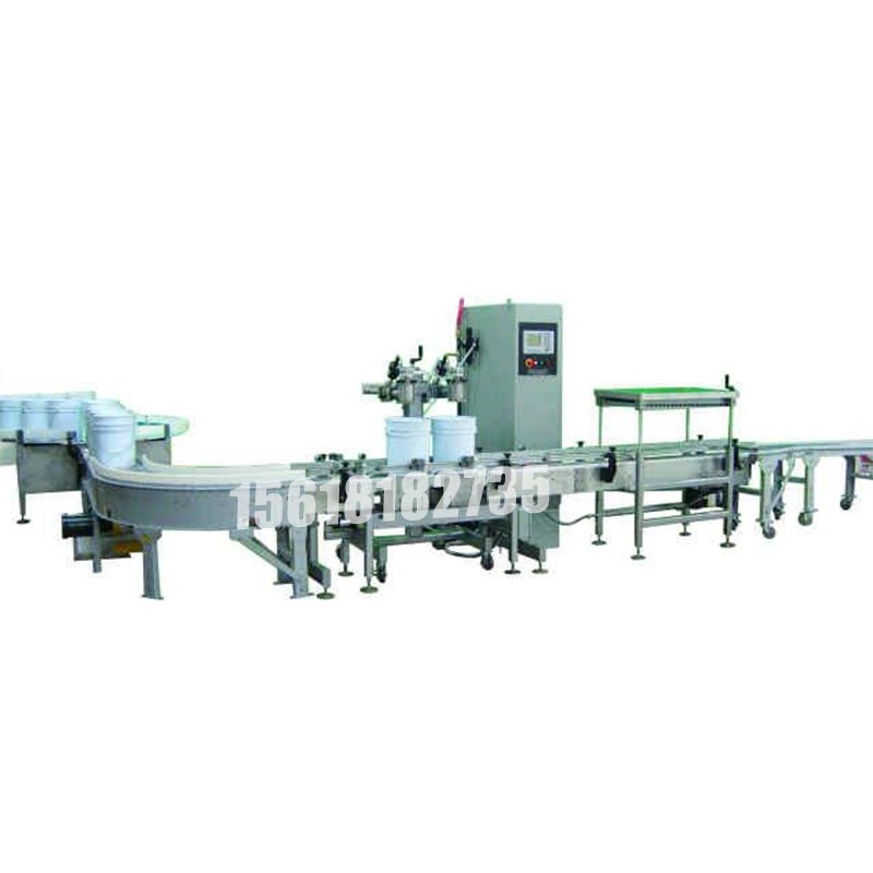 2頭在線自動凈重灌裝和卷邊封口機